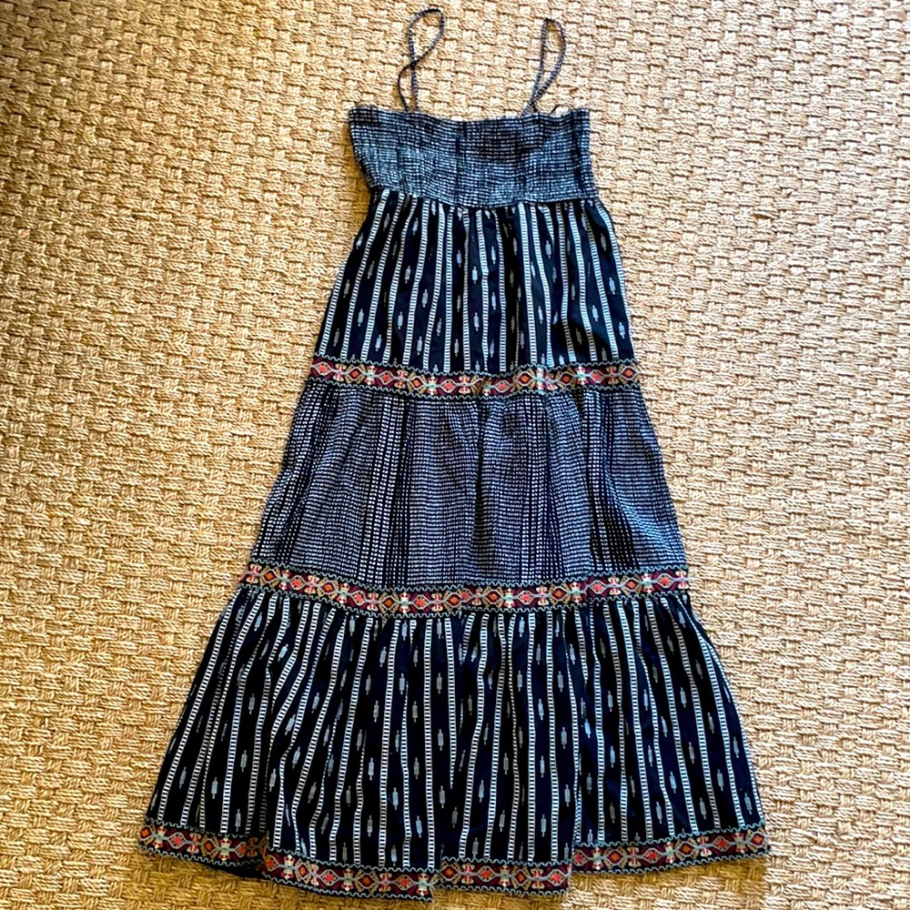 Zara Smocked Maxi Dress